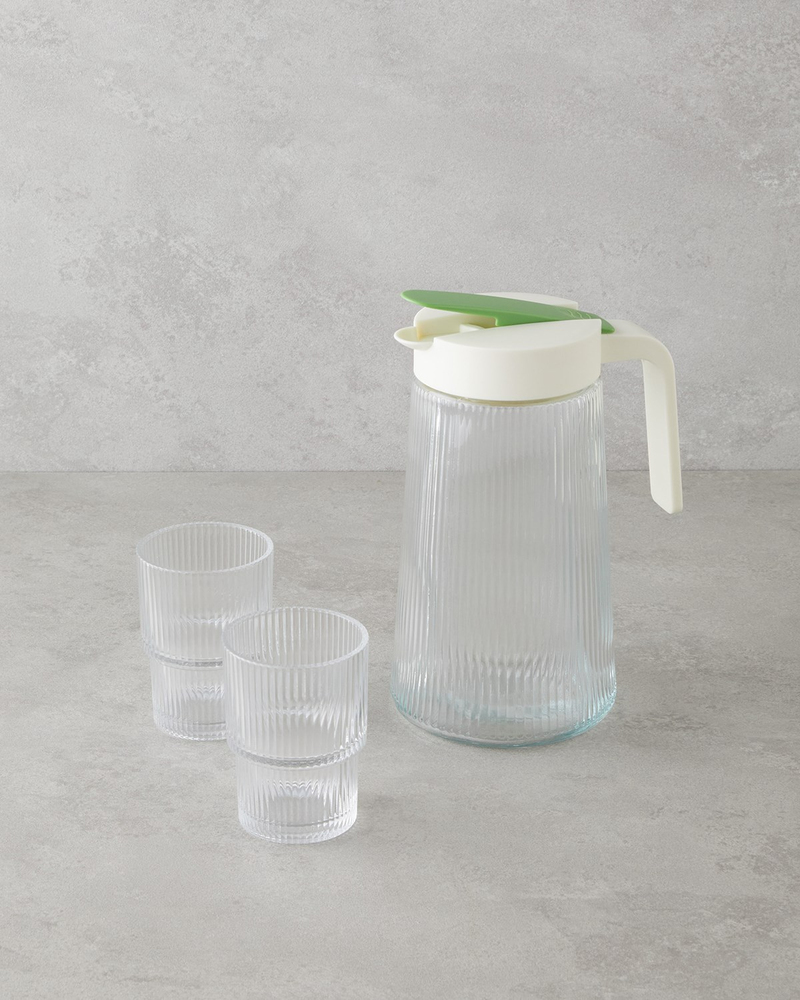 Trace Cam 3 Parça Su Takımı 1200 ml + 180 ml Şeffaf