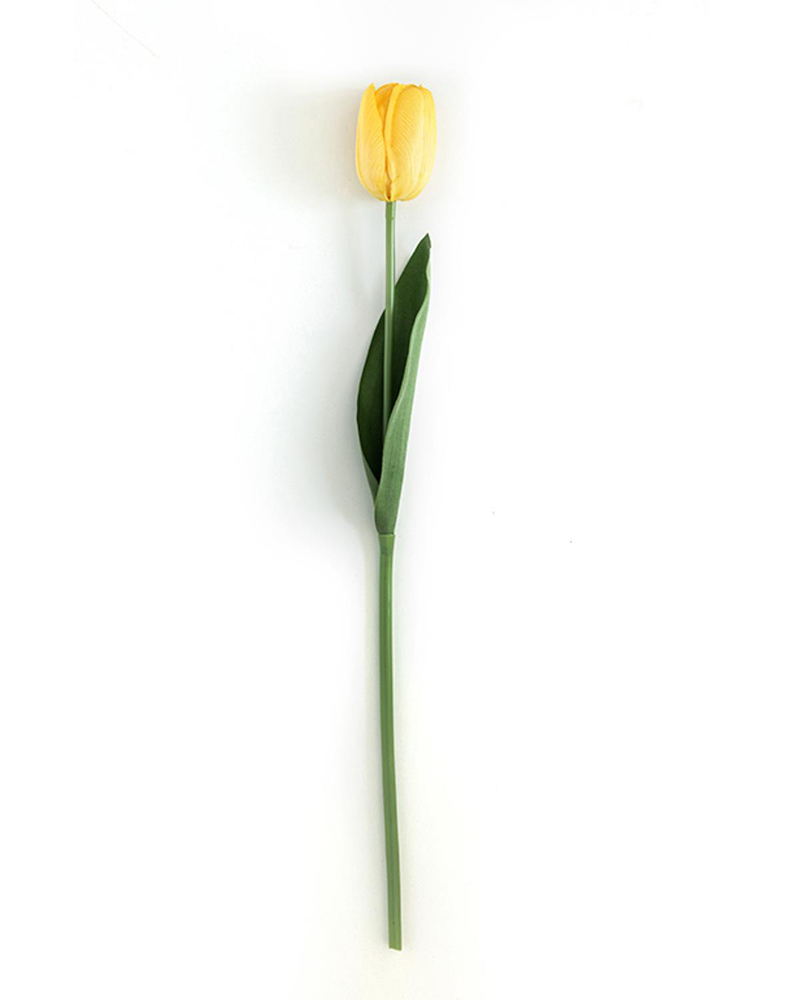 Tulip Garden Tek Dal Yapay Çiçek Sarı
