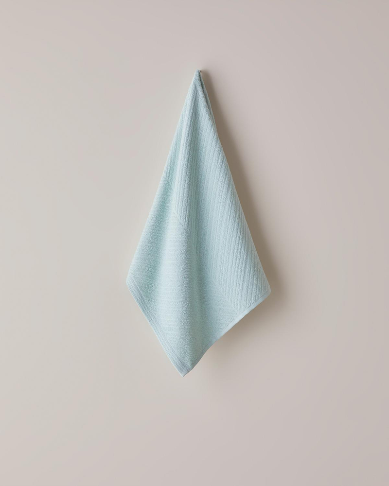 Twill Pamuk Yüz Havlusu 50x70 cm Su Yeşili