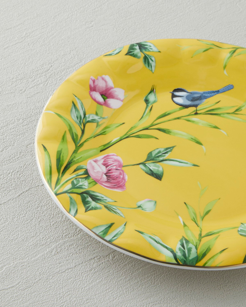 Vanilla New Bone China Pasta Tabağı 20 cm Sarı