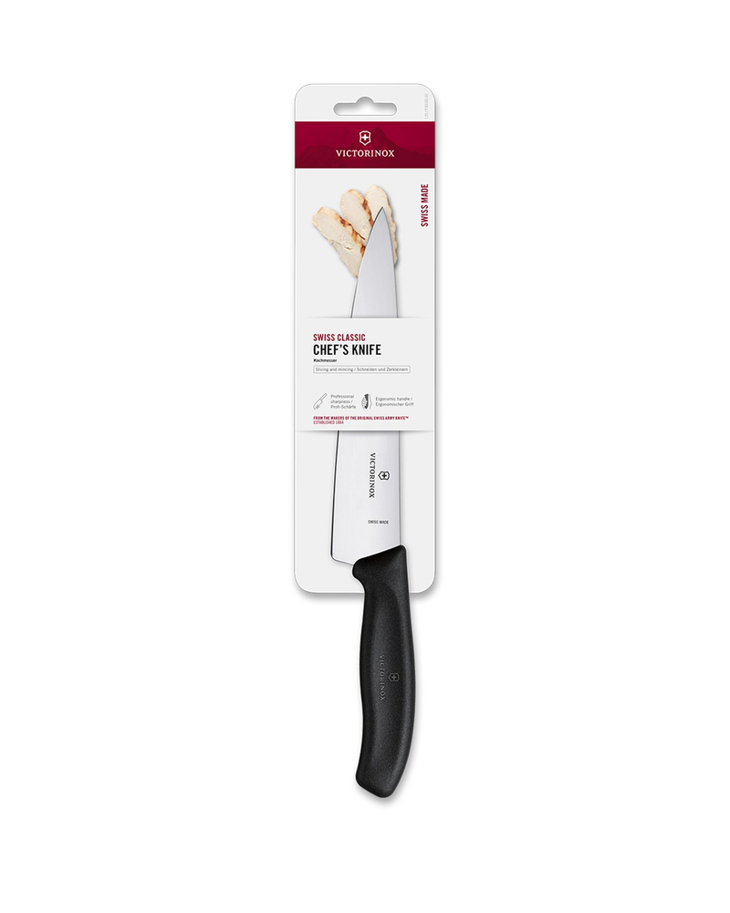 Victorinox 6.8003.19B Paslanmaz Çelik Doğrama Bıçak 19 cm Siyah