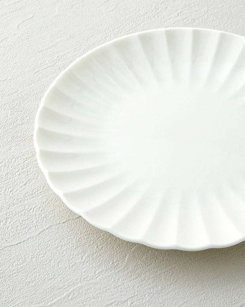 Wave Porselen 6'lı Pasta Seti 20 cm Beyaz