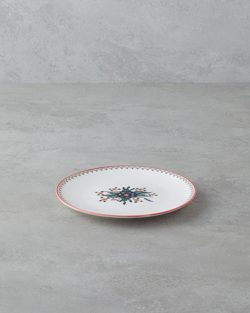 Whimsical Bone Porselen Pasta Tabağı 19 cm Renkli