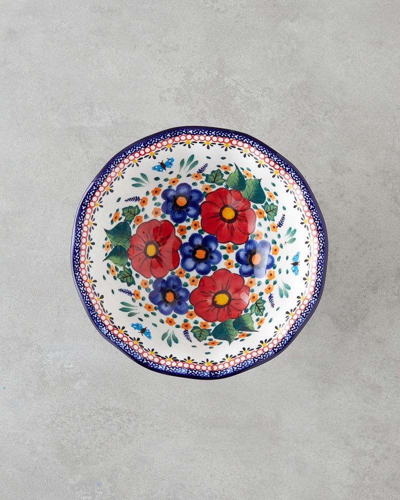 Whimsy Stoneware Sunumluk 23x23x14 Cm Renkli