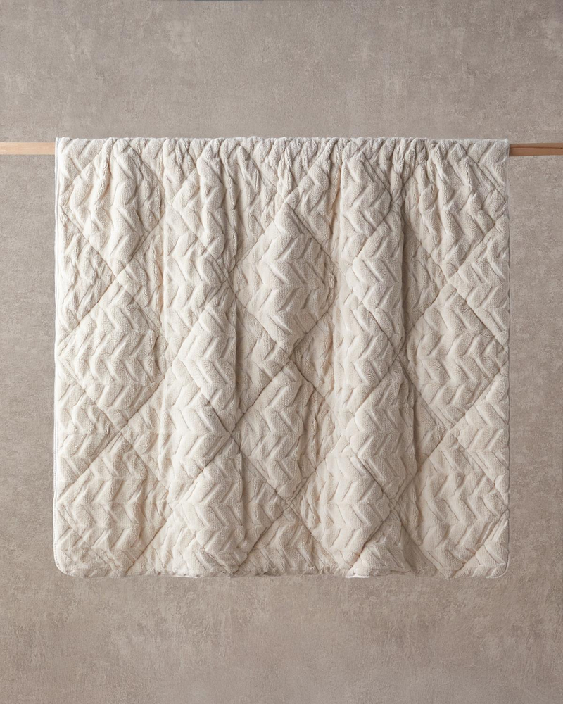 Wintera Sherpa Tek Kişilik Yorgan 155x215 cm Krem