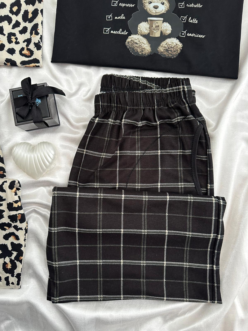 Aşkın Dengesi 4 Parça Çift Pijama Seti