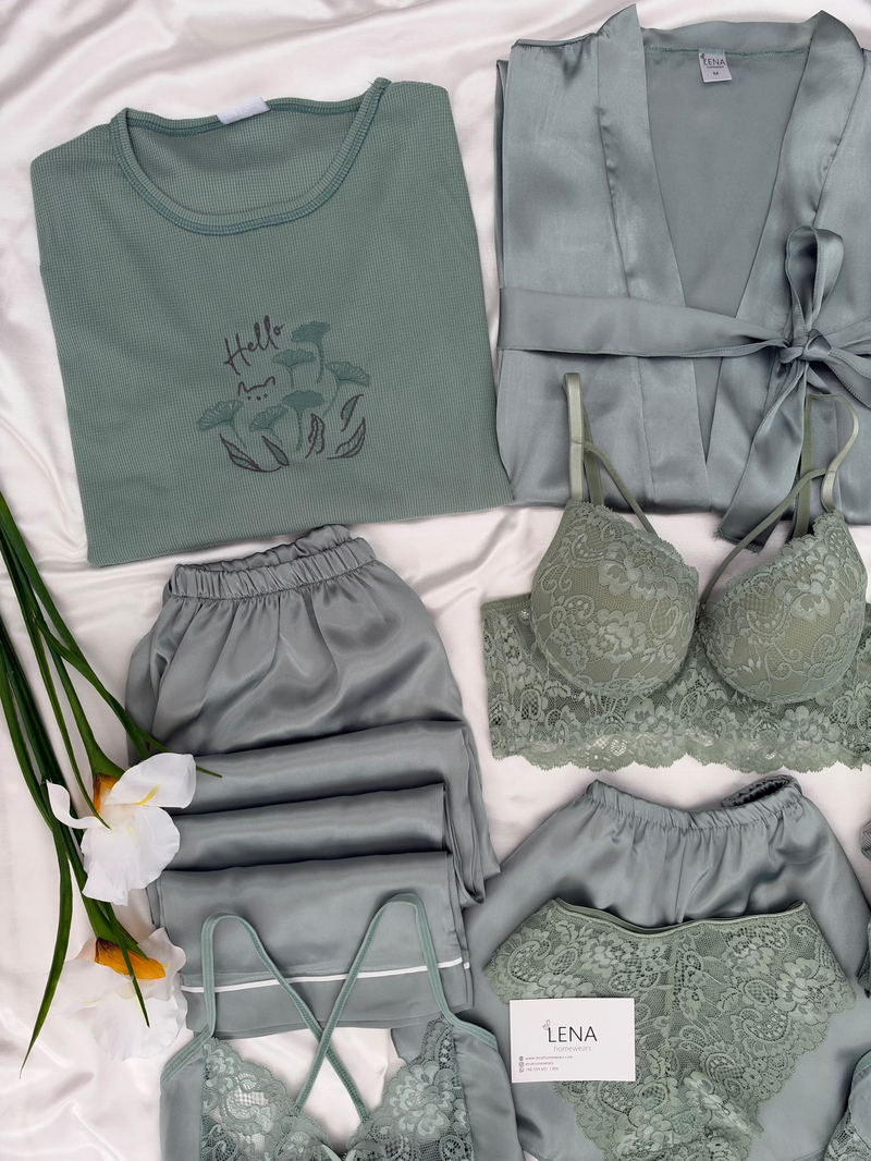 Defne 10lu Lüks Gelin Çeyiz Set