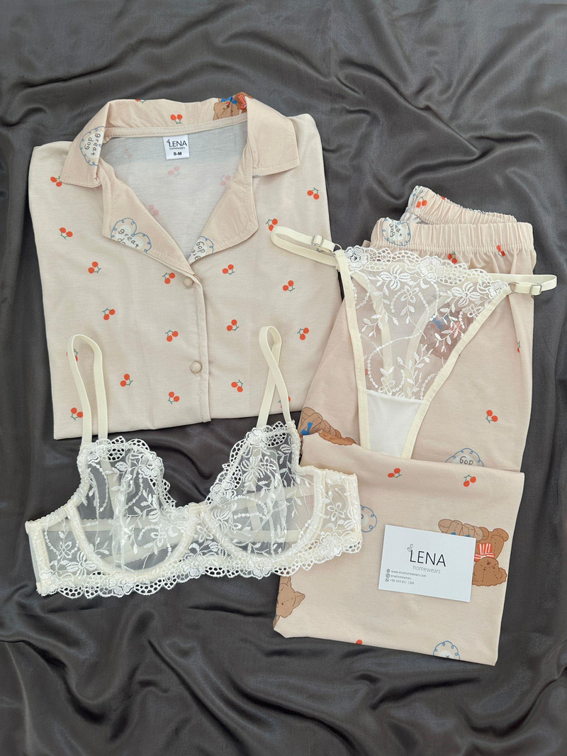 Great Bear 4lü Kısa Kollu Pijama Takımı