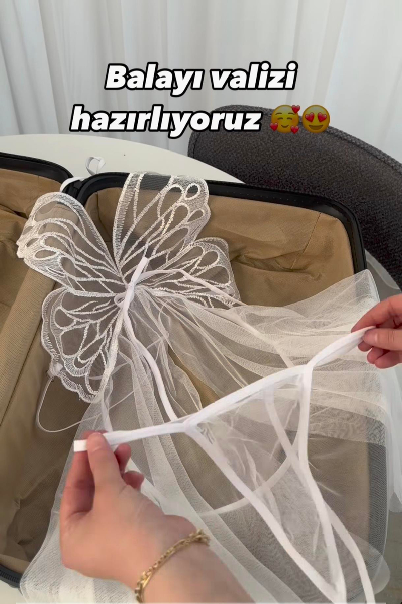 Kadın Balayı Valiz Çeyiz Seti