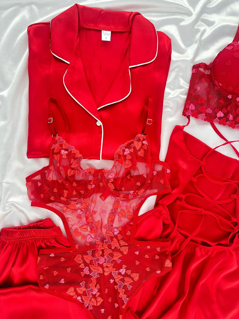 Kırmızı Nishan 6lı Set