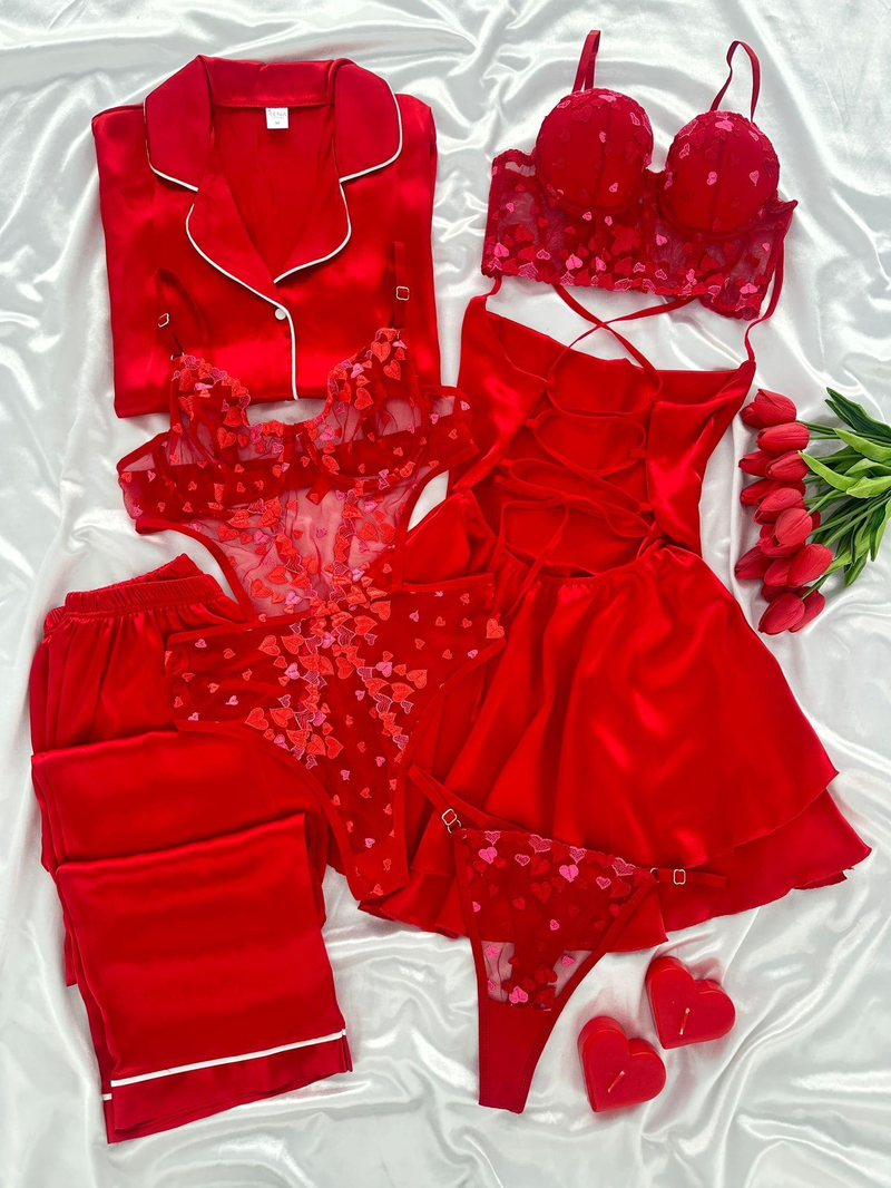 Kırmızı Nishan 6lı Set