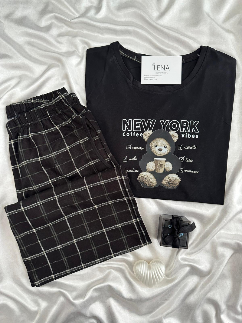 Coffe Vibes Erkek Pijama Takımı