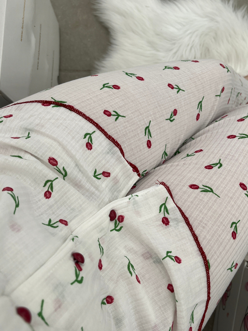Lale Zamanı Kısa Kollu Pijama Takımı