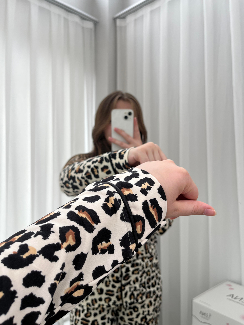 Leos Leopar Mevsimlik Pijama Takımı