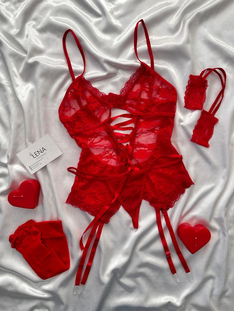Red Romantik Jartiyer Seti