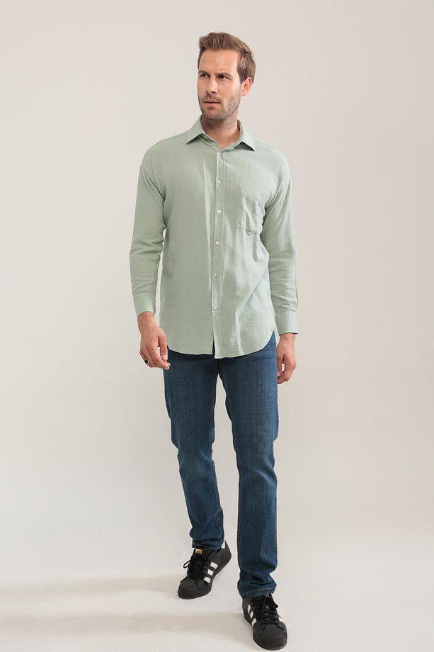 Erkek Oversize Basic Gömlek (HEDİYE KUTULU)