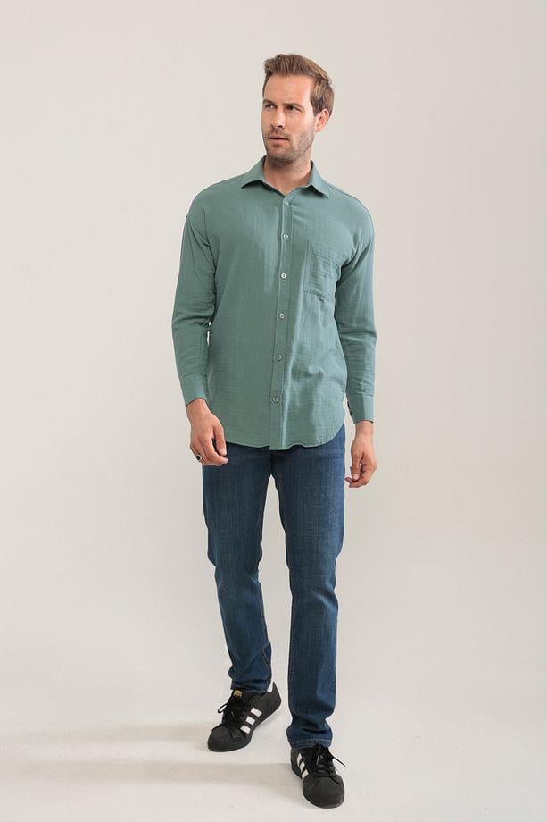 Erkek Oversize Basic Gömlek (HEDİYE KUTULU)