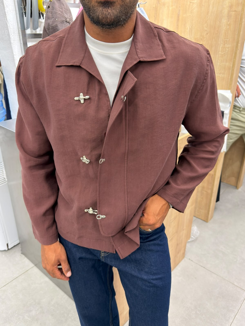 Antioch Tasarım Tencel Ceket Bordo