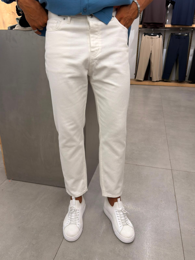 Boyfriend Jean Beyaz
