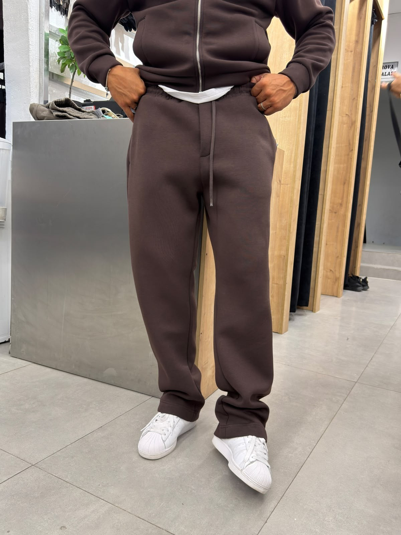 Doubleface Eşofman Kahve