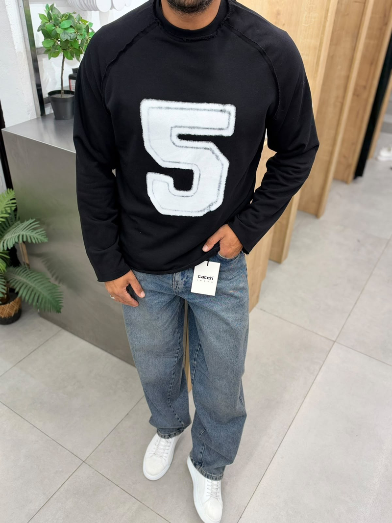 Vamos 5 Numaralı Sweat Siyah