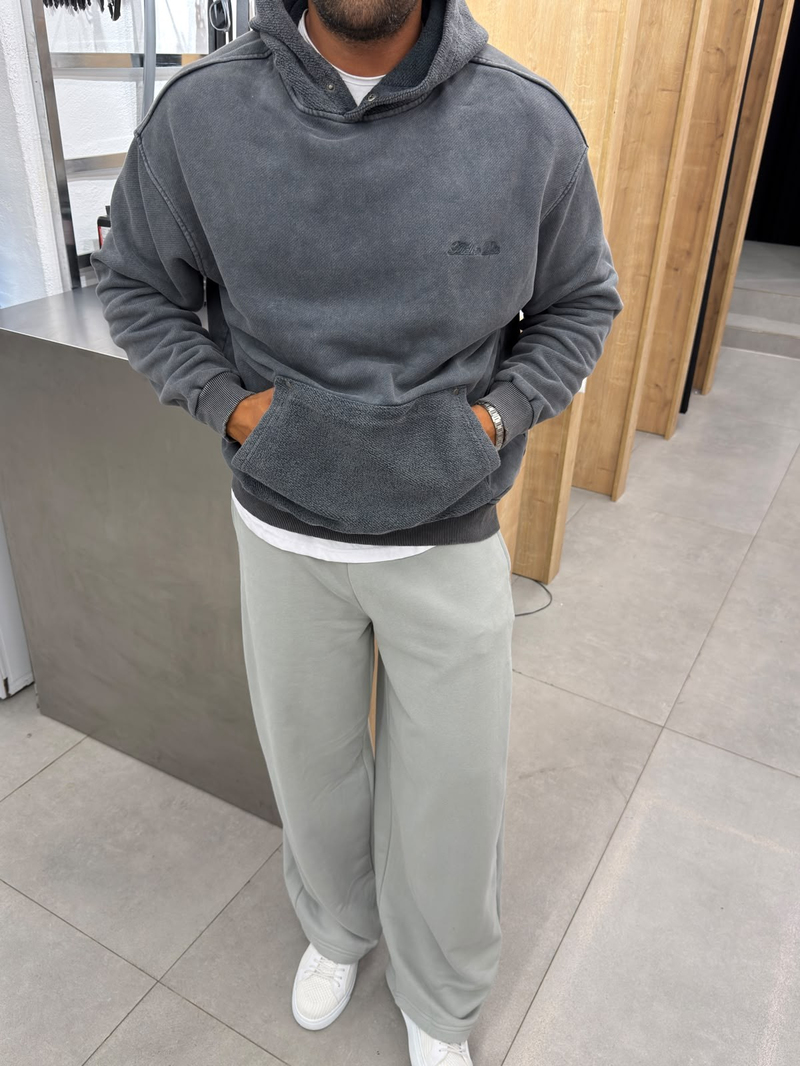 Yıkamalı Yüksek Kalite Sweatshirt Antrasit