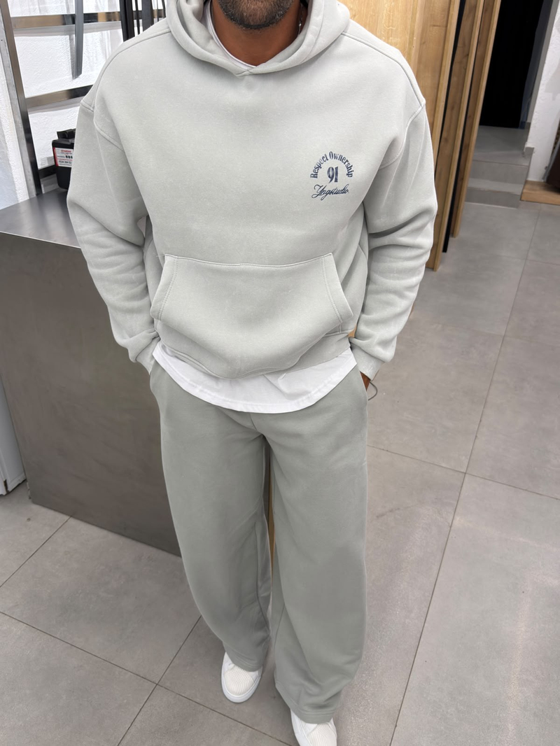 Yıkamalı Yüksek Kalite Sweatshirt Gri