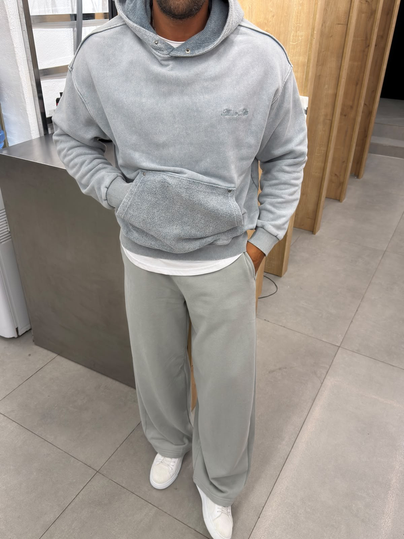 Yıkamalı Yüksek Kalite Sweatshirt Gri