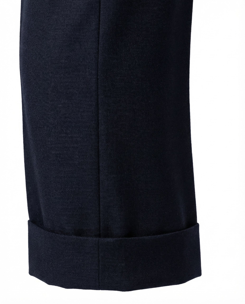 Alata Pleated Pants Navy