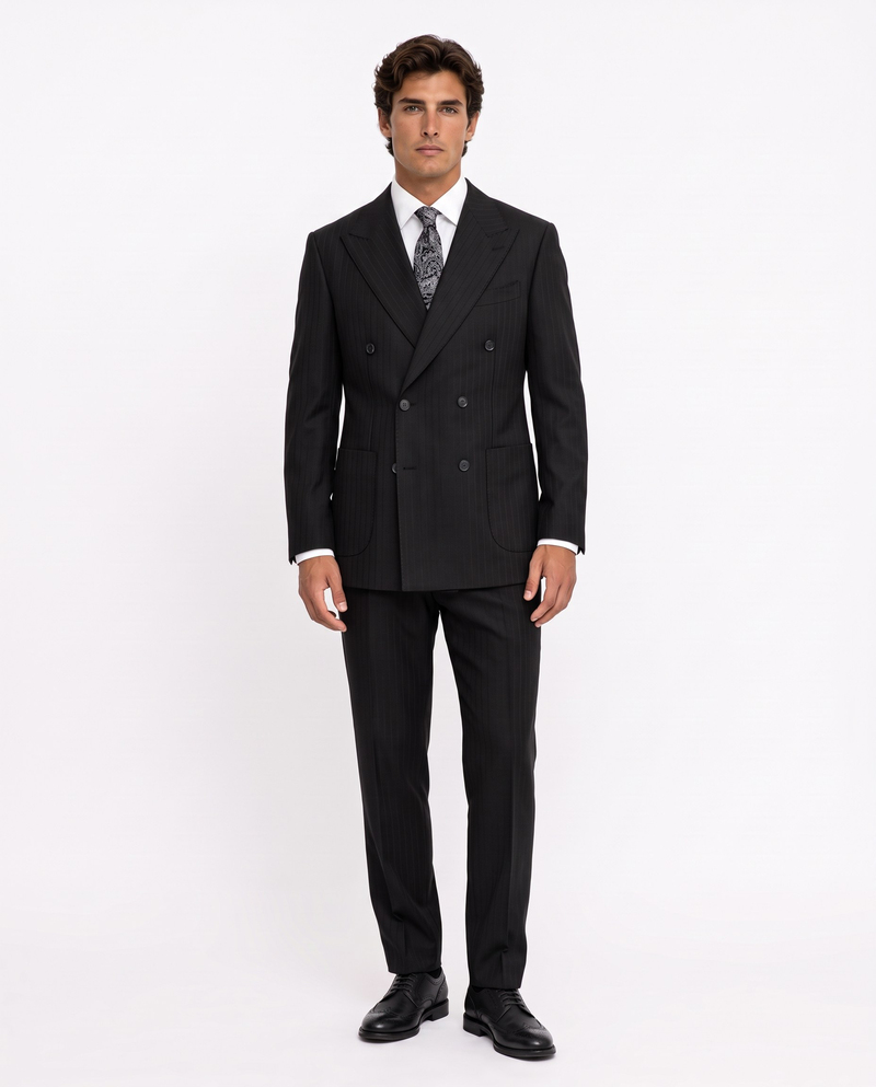 Sandy  Cross-Over Suit Black