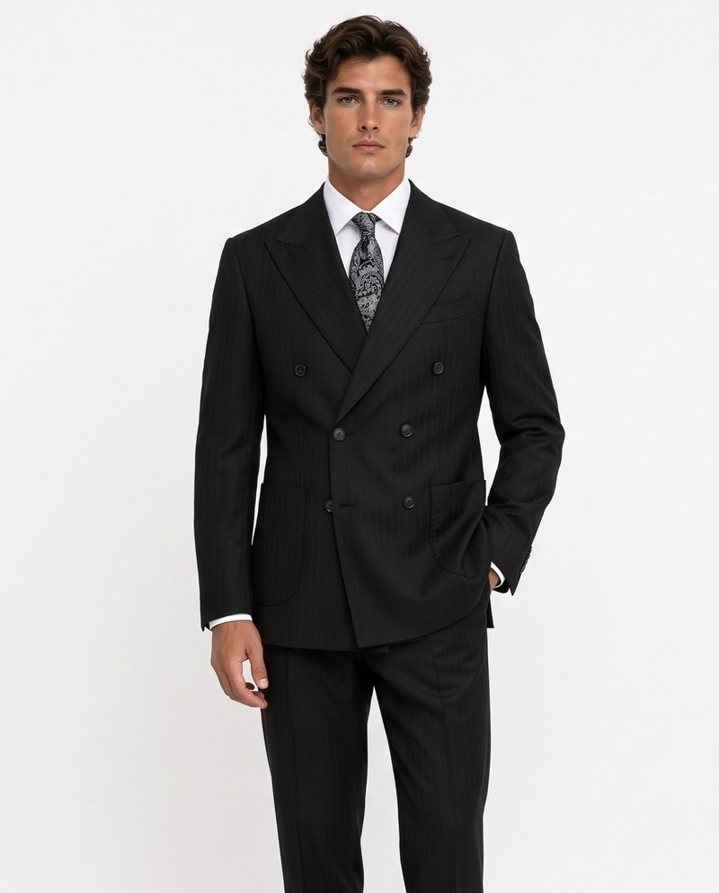 Sandy  Cross-Over Suit Black