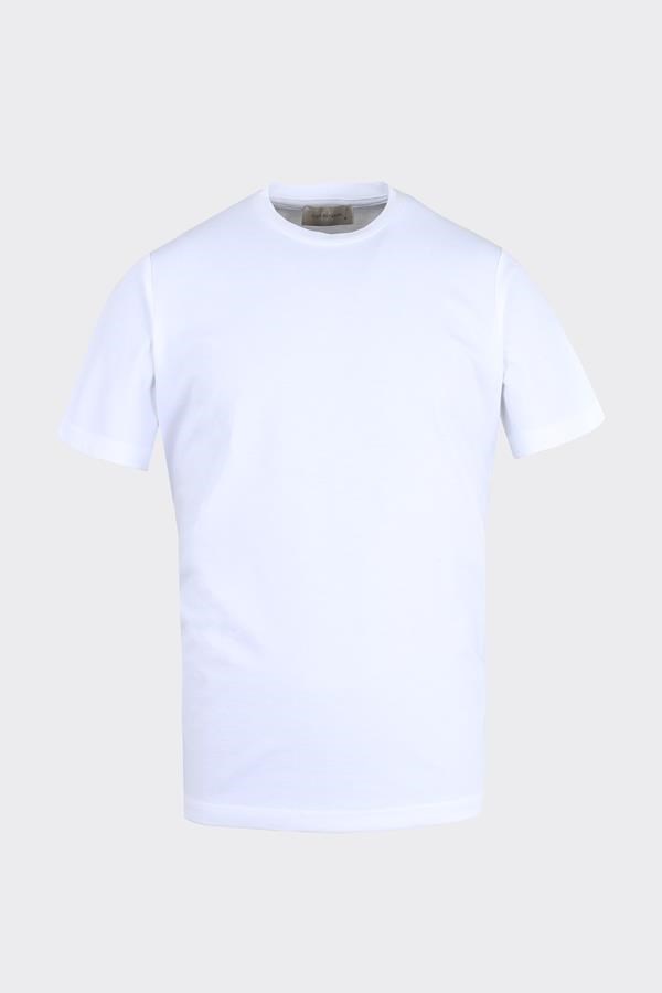 Bis.Yaka K.Kol T-Shirt Beyaz