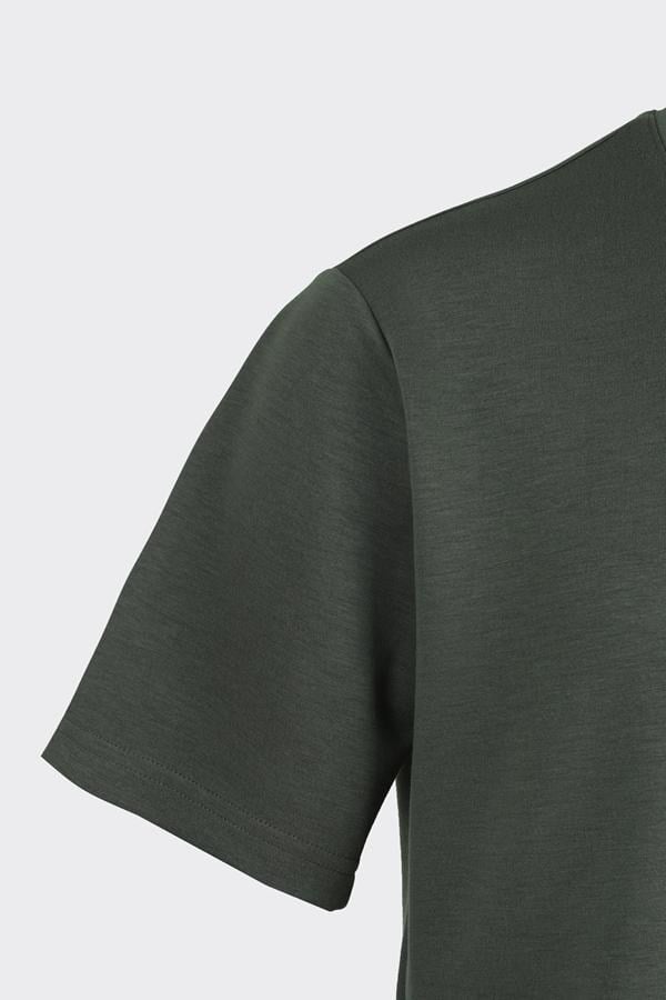 Bis.Yaka K.Kol T-Shirt Haki