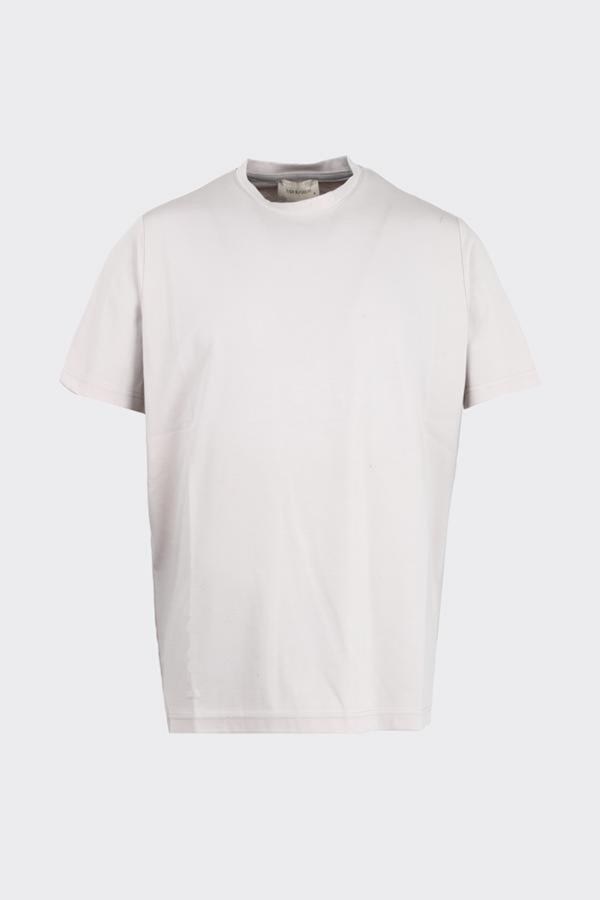 Crew Neck Short Sleeve T-Shirt Bej