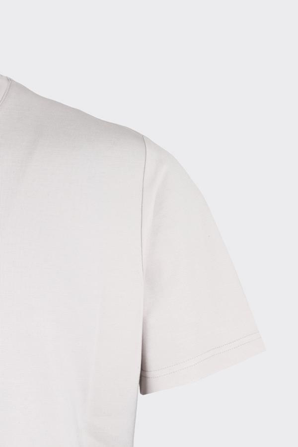 Crew Neck Short Sleeve T-Shirt Bej