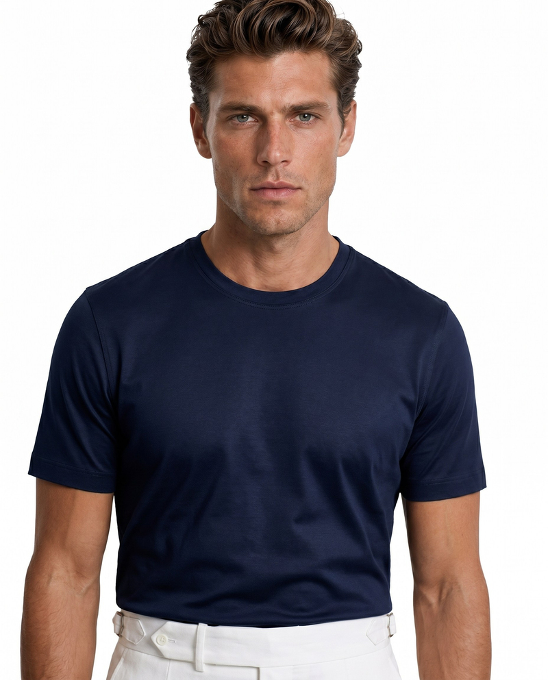 Daily Bis.Yaka Tshirt Lacivert