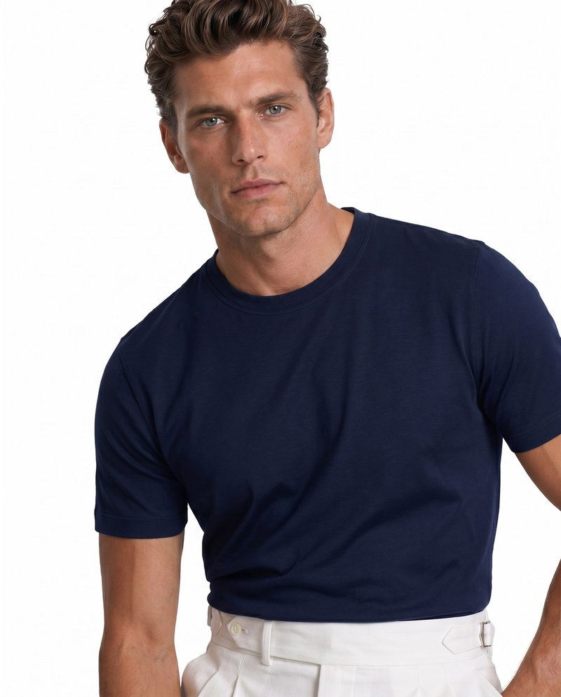 Daily Bis.Yaka Tshirt Lacivert