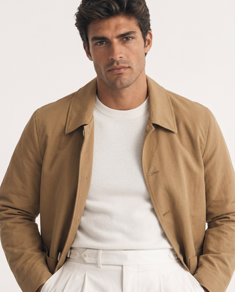 Matteo Gömlek Ceket Camel