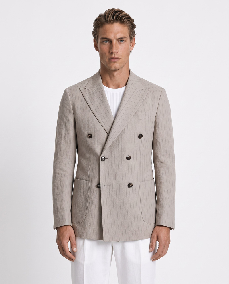 Chester Cross-Front Jacket Bej