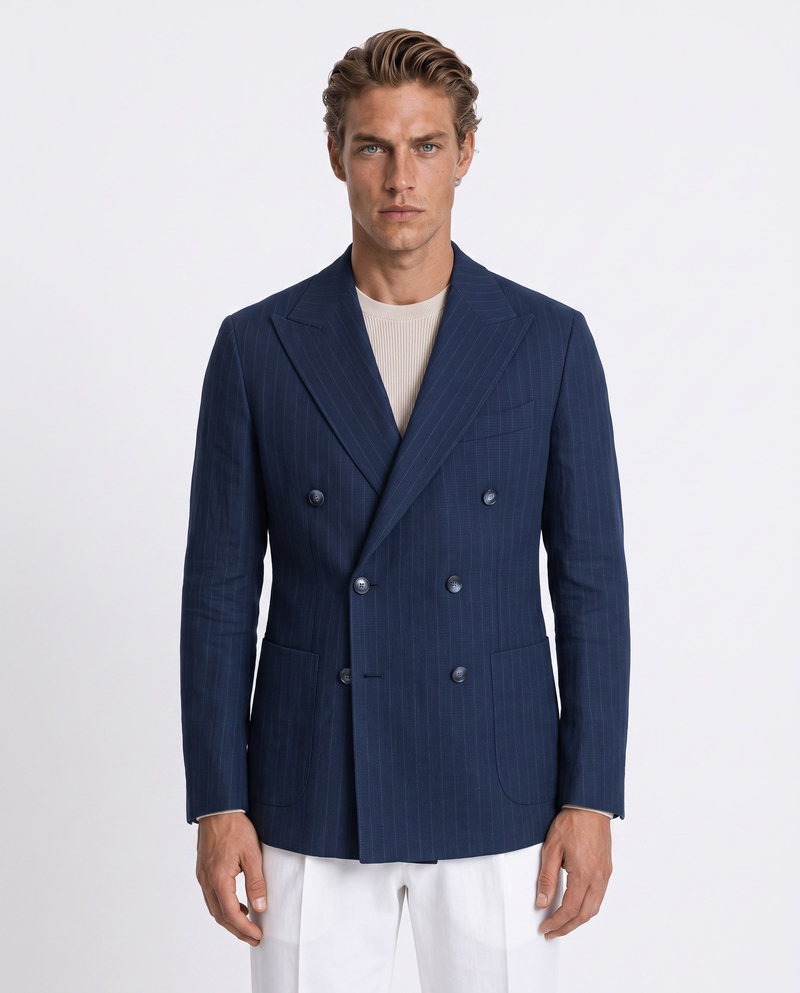 Chester Cross-Front Jacket Navy