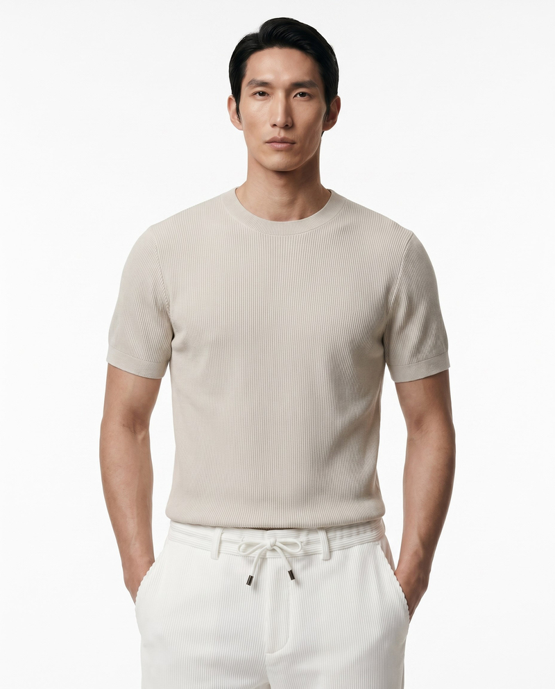 Classico Triko T-Shirt Bej