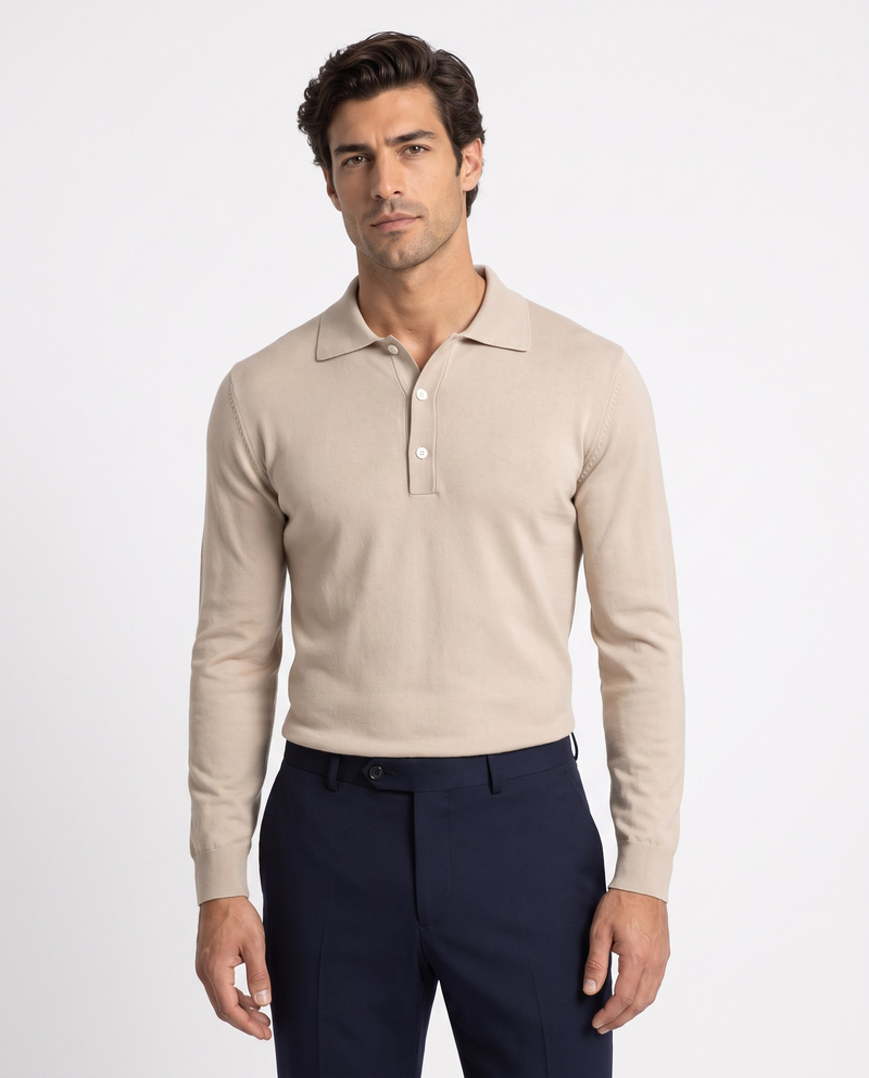 Full Fisherman Sweater Bej