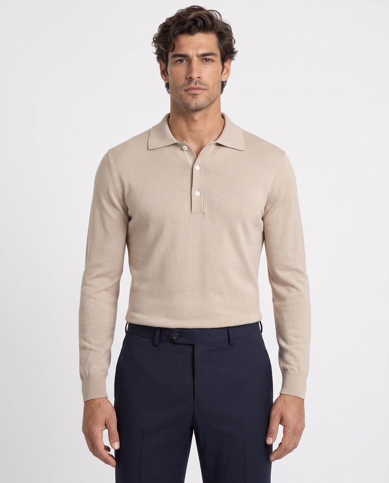 Full Fisherman Sweater Bej