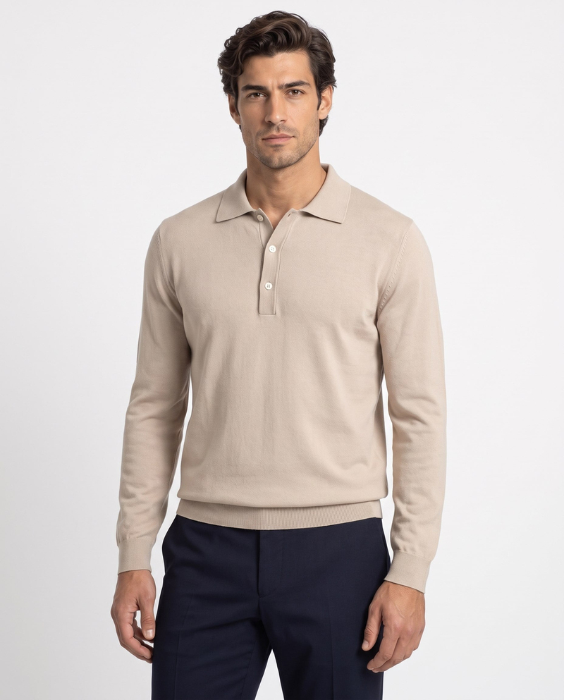 Full Fisherman Sweater Bej