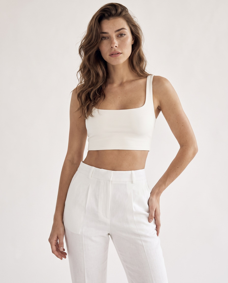 Kai Crop Beyaz