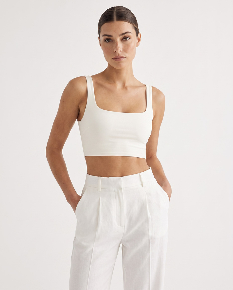 Kai Crop Beyaz