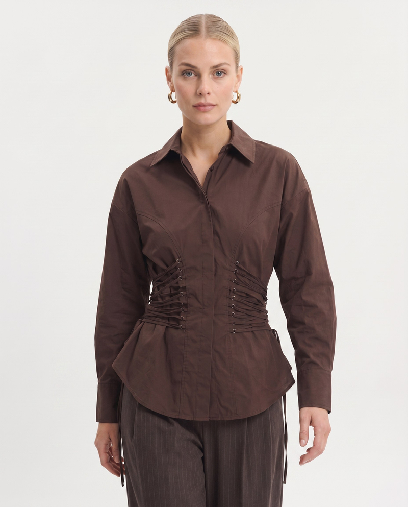 Elsie Shirt Brown