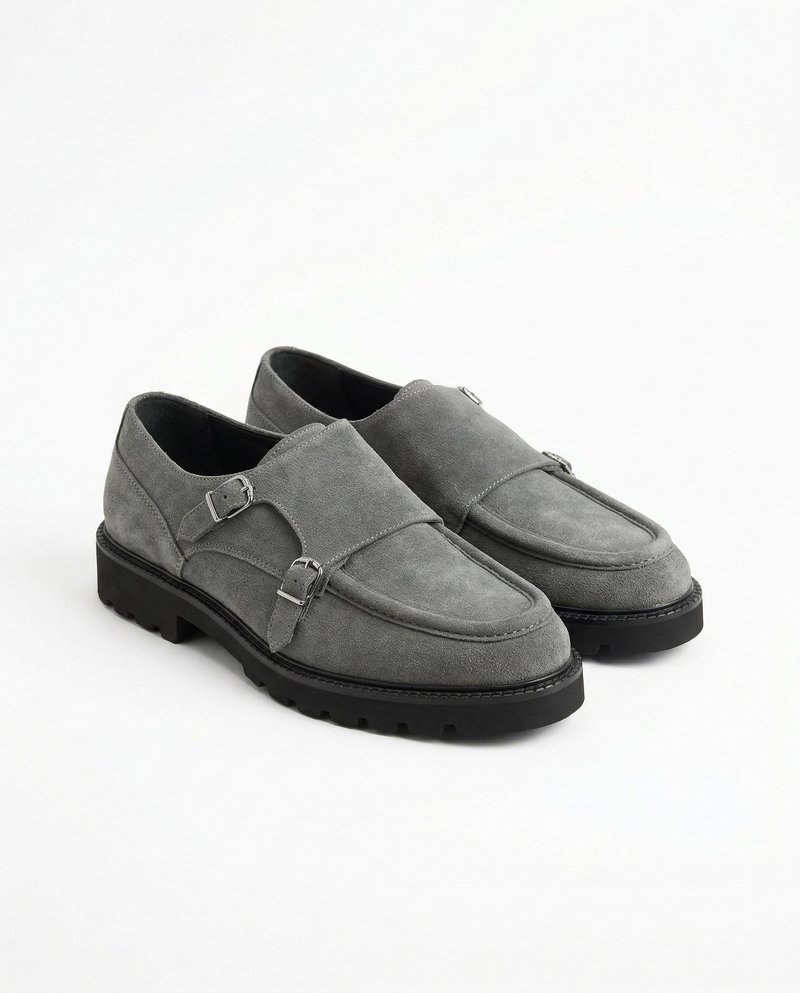 Loafer Ayakkabı Gri Süet