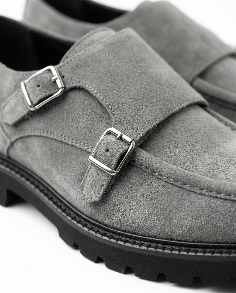 Loafer Ayakkabı Gri Süet