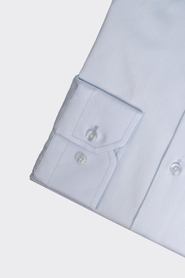 Italian-Collar Shirt Blue